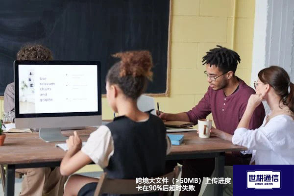 跨境大文件（>50MB）上传进度卡在90%后超时失败---解决方案//世耕通信全球办公专网专线