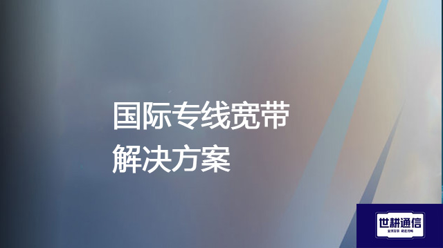 国际专线宽带--解决方案//世耕通信全球办公专网专线